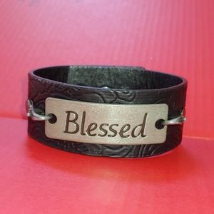Black Leather Bracelet